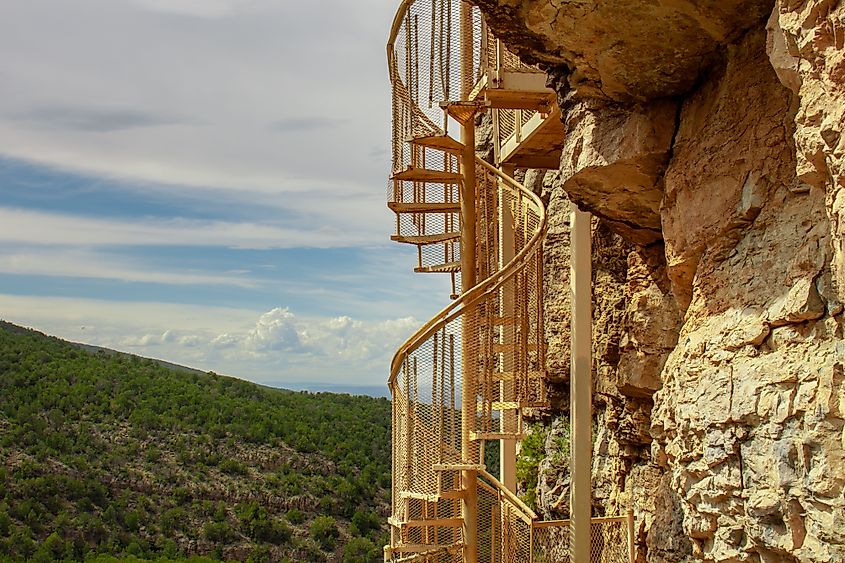 A portion of the Sandia Cave trail near Placitas, New Mexico.