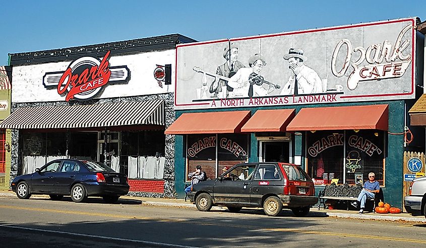 Historic Downtown Jasper, Arkansas.