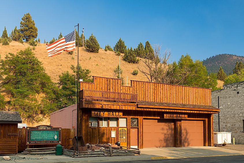 The City Hall in Canyon City, Oregon.