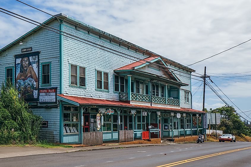 Rustic building in Hawi, Big Island.