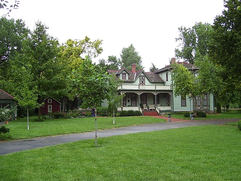 The historic Hans Hanson House in Marquette, Kansas.