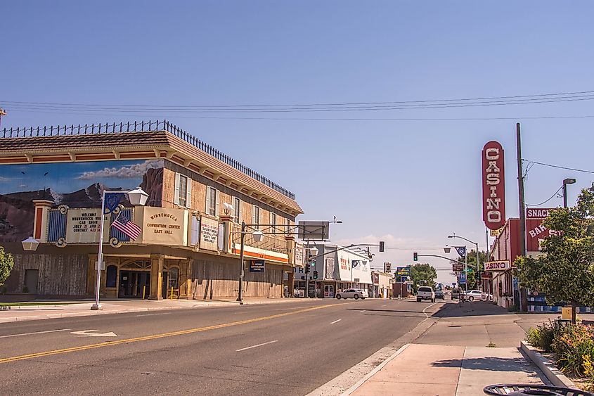 Street view of downtown Winnemucca, Nevada