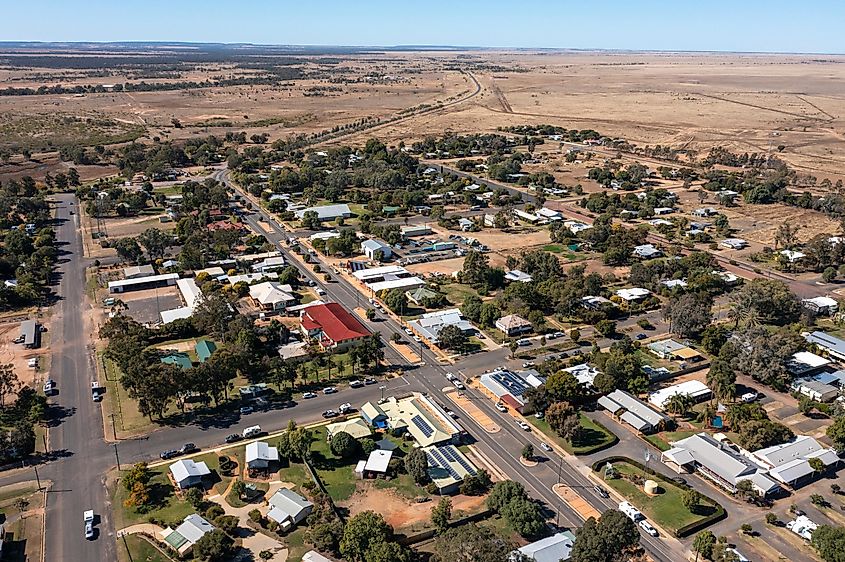 Aerial view of Tambo, Queensland