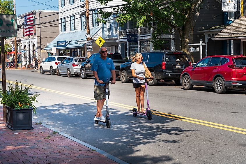 Main Street in Saint Michaels, Maryland