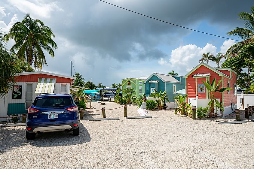 Colorful homes in Matlacha, Florida