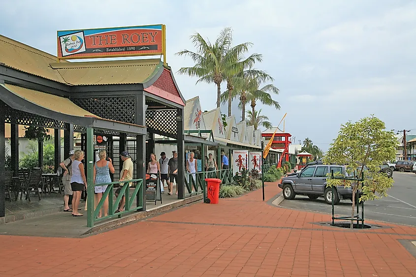 Street view of Broome, Western Australia.