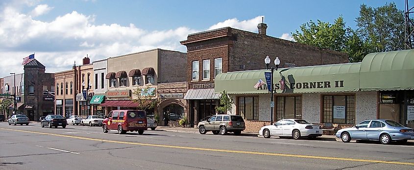 Main Street in downtown Anoka, Minnesota