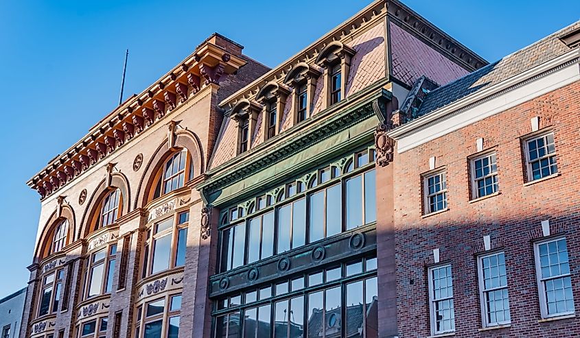 Historic buildings in downtown Cumberland, Maryland