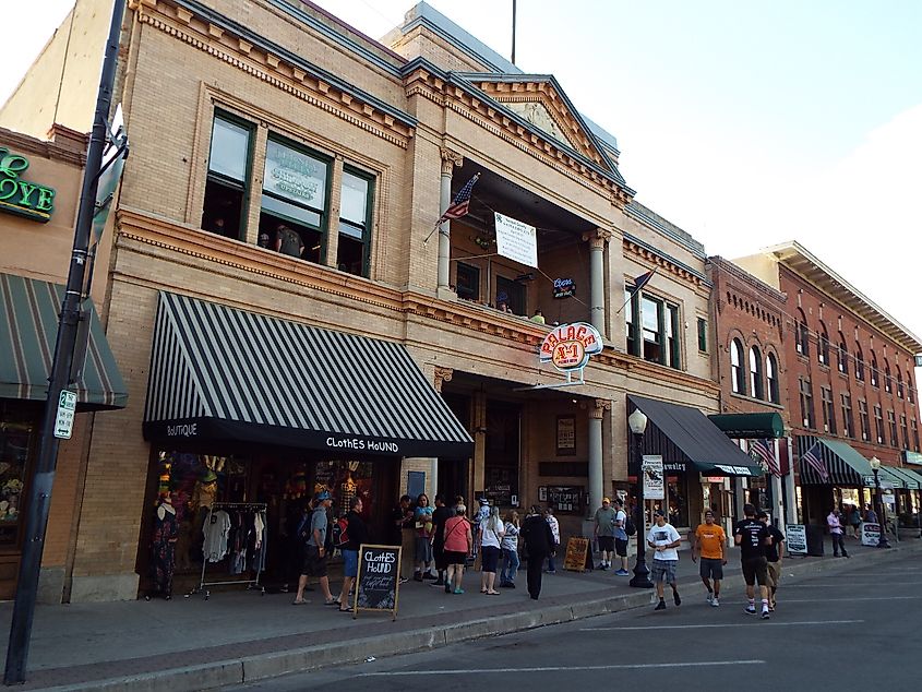 Stores in downtown Prescott, Arizona.