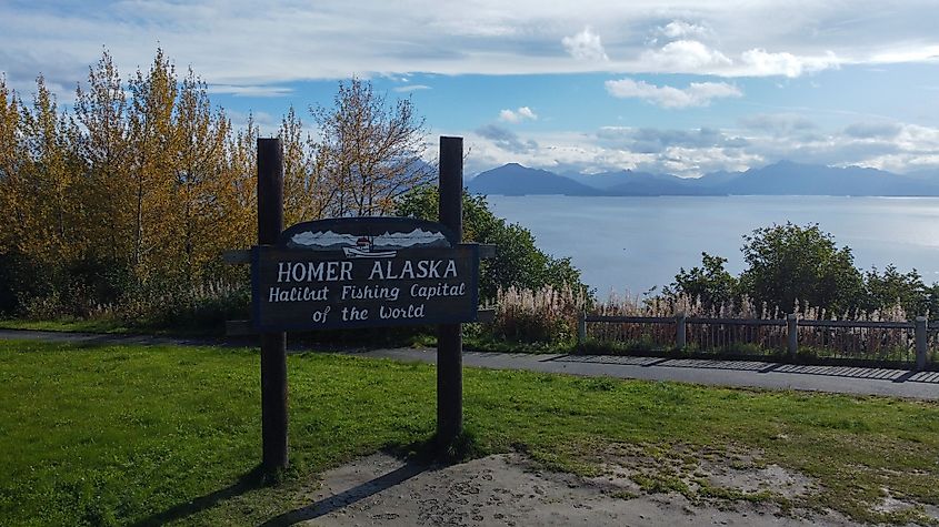 A sign in Homer, Alaska.