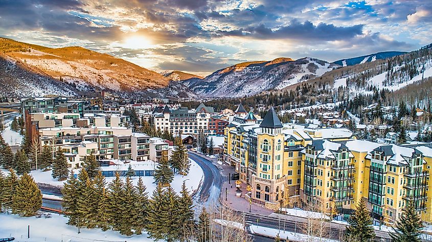 The gorgeous town of Vail, Colorado.