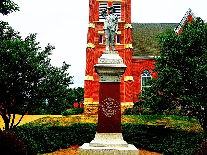 Monument in New Glarus