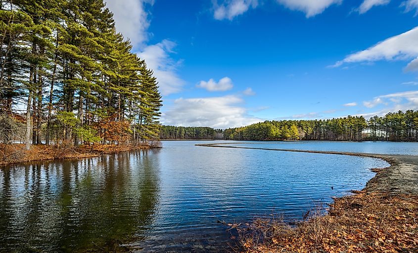 Ashley reservoir in Holyoke, Massachusetts