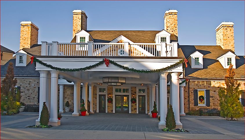 Holiday Entrance at the Salamander Resort & Spa Middleburg, Virginia