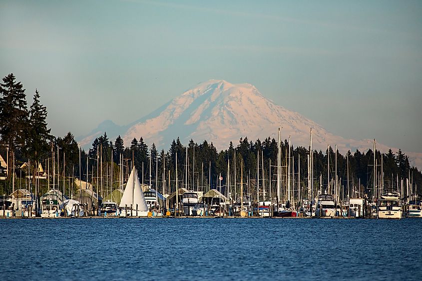 Mount Rainier in Poulsbo, Washington.