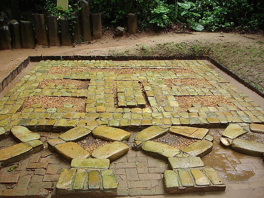 One of the mosaics from the La Venta Olmec site