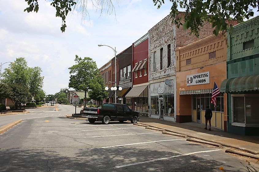 Main Street in Blytheville, Arkansas.