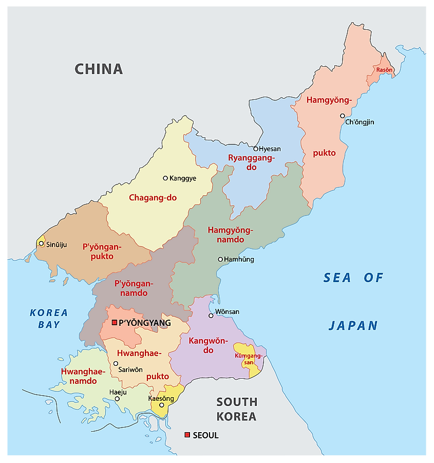 North Korea To China Map North Korea Maps & Facts - World Atlas