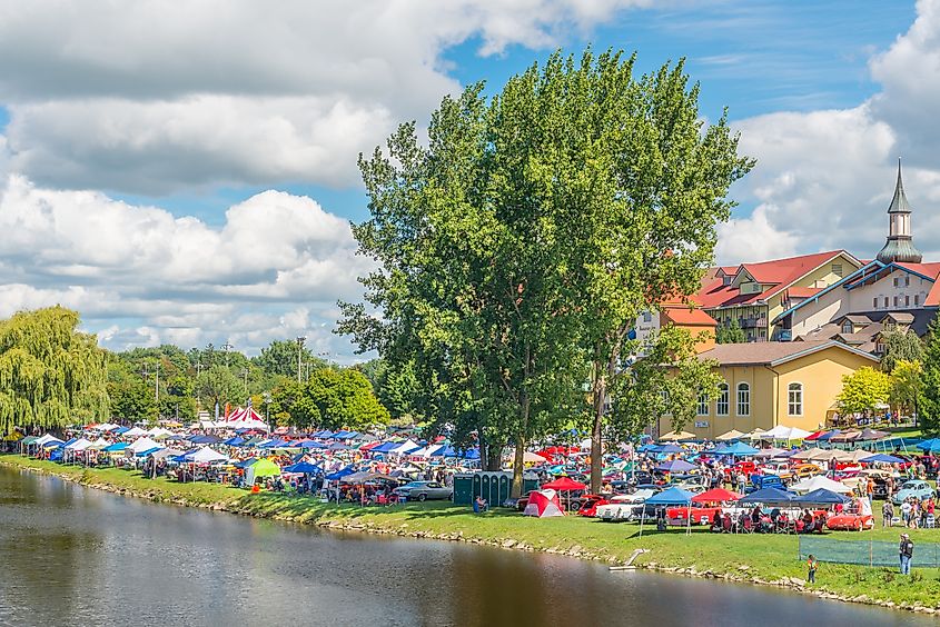 Frankenmuth Auto Fest, Heritage Park, Cass River, Bavarian Inn