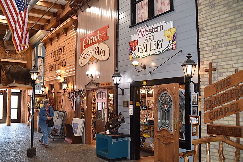 Stores in Wall, South Dakota.