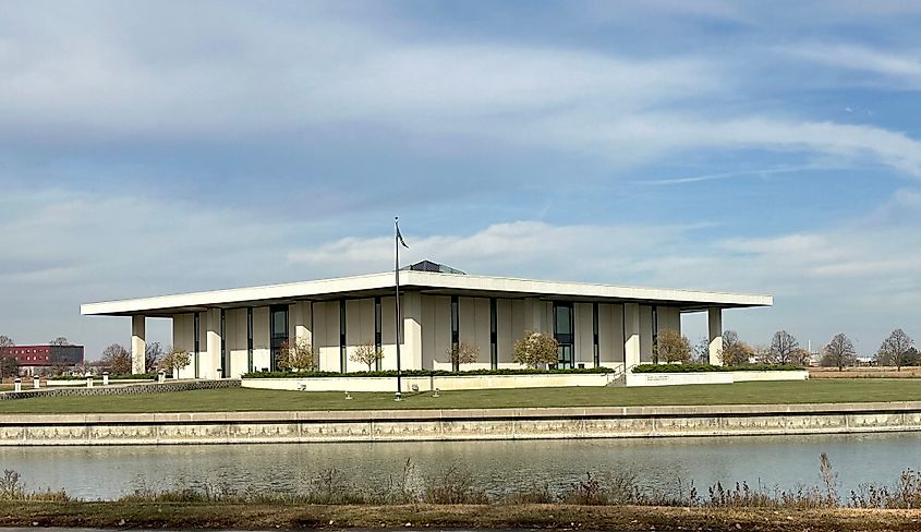 The Stuhr Museum entrance in Grand Island, Nebraska