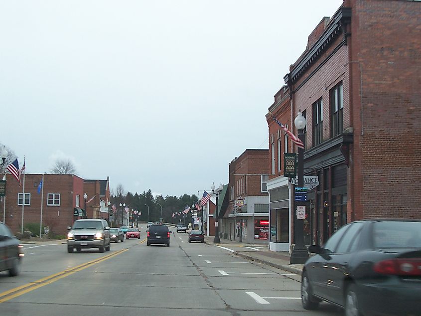 Downtown Mosinee, Wisconsin