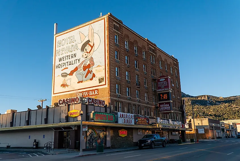 The Historic Hotel Nevada and Casino in Ely, Nevada.