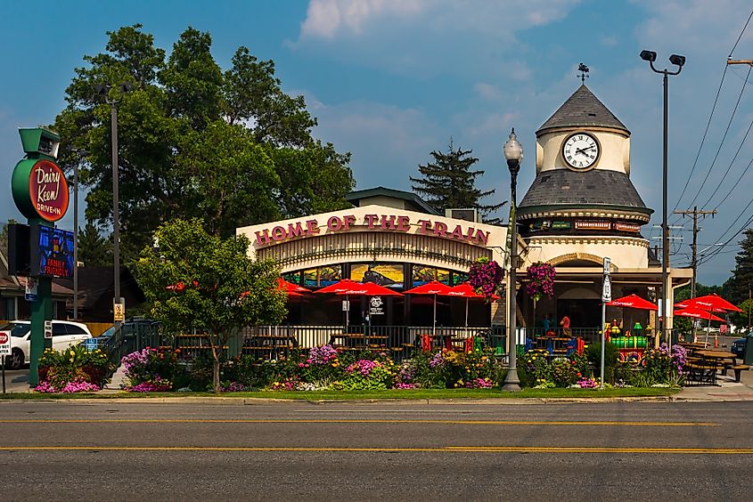 A popular family fast food restaurant in Heber City, Utah. 