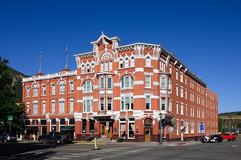 Historic Strater Hotel in downtown Durango, Colorado.