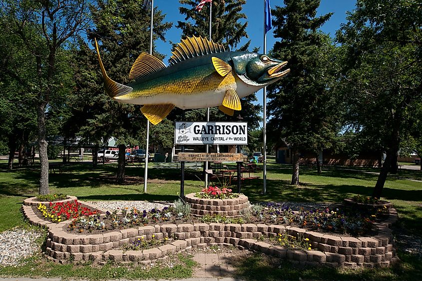 Walleye statue in Garrison, North Dakota