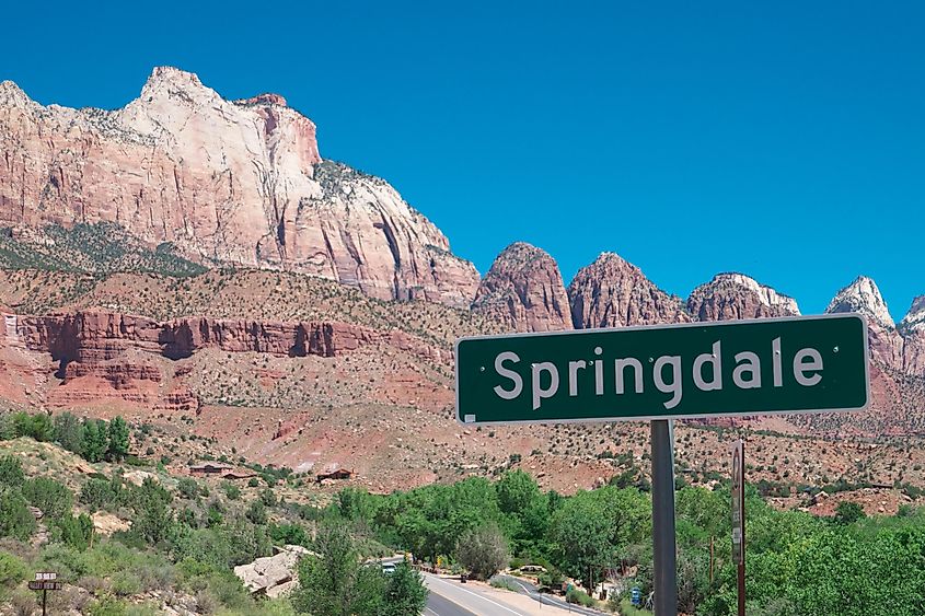 Springdale, Utah, USA. Editorial credit: Christophe KLEBERT / Shutterstock.com