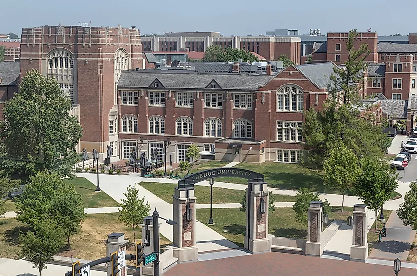 Purdue University Memorial Union and Welcome Center.