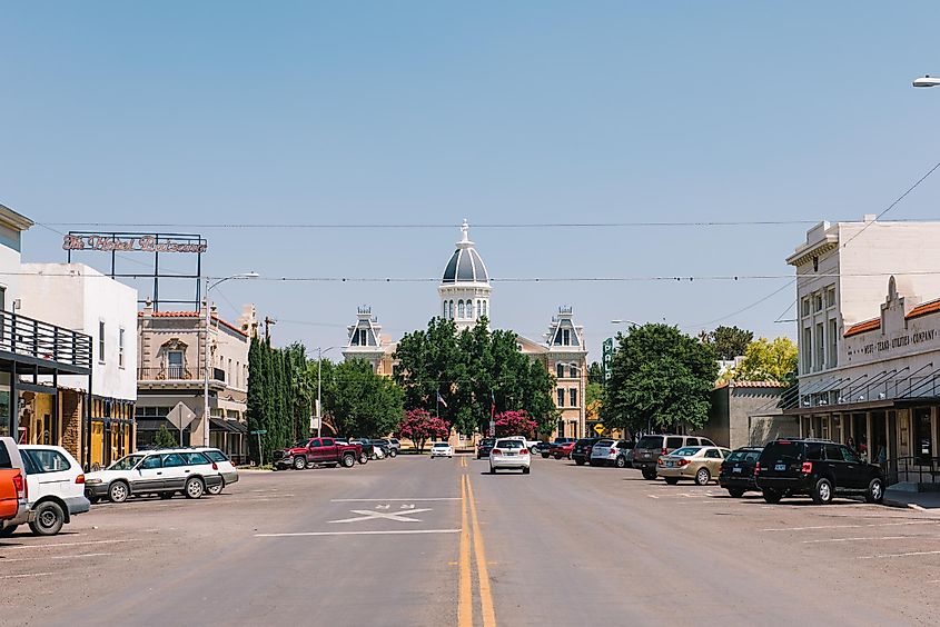 Courthouse building, Marfa, Texas.