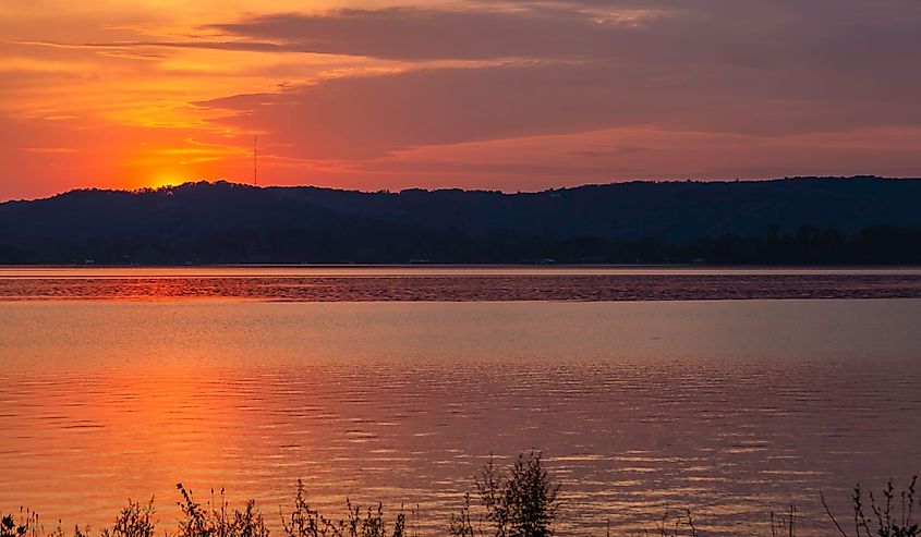 Sunset on Lake Guntersville, Alabama