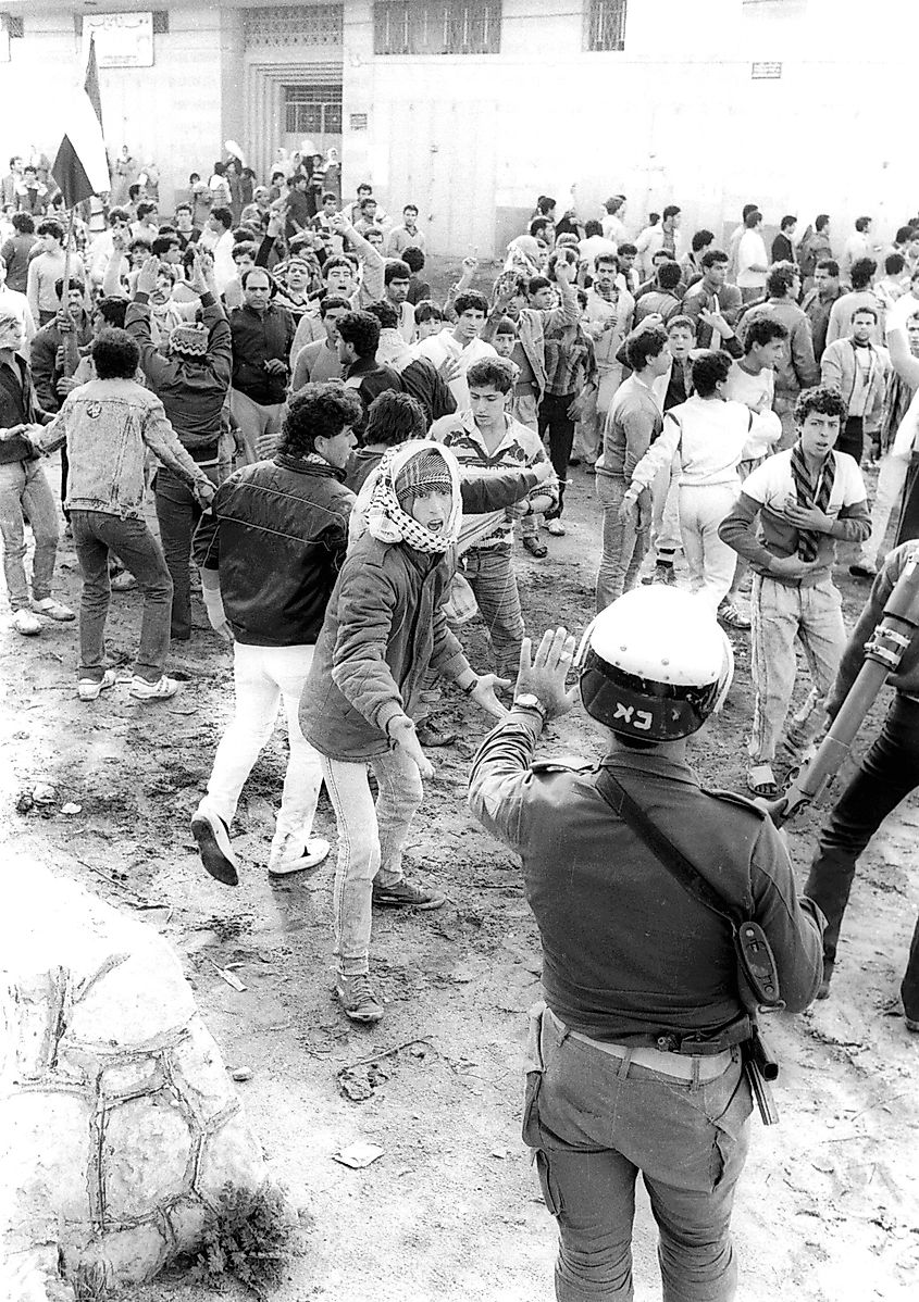 Intifada in Gaza Strip. Image Credit Dan Hadani collection via Wikimedia.