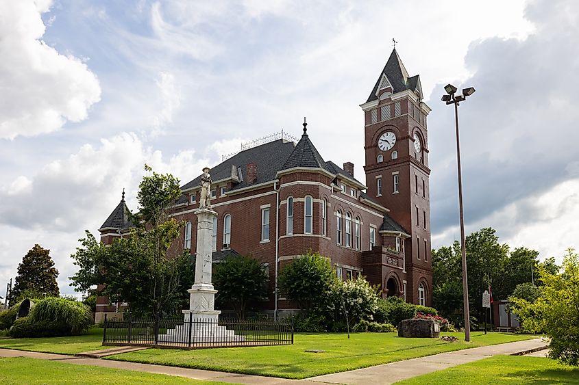 The historic Clark County Courthouse in Arkadelphia, Arkansas