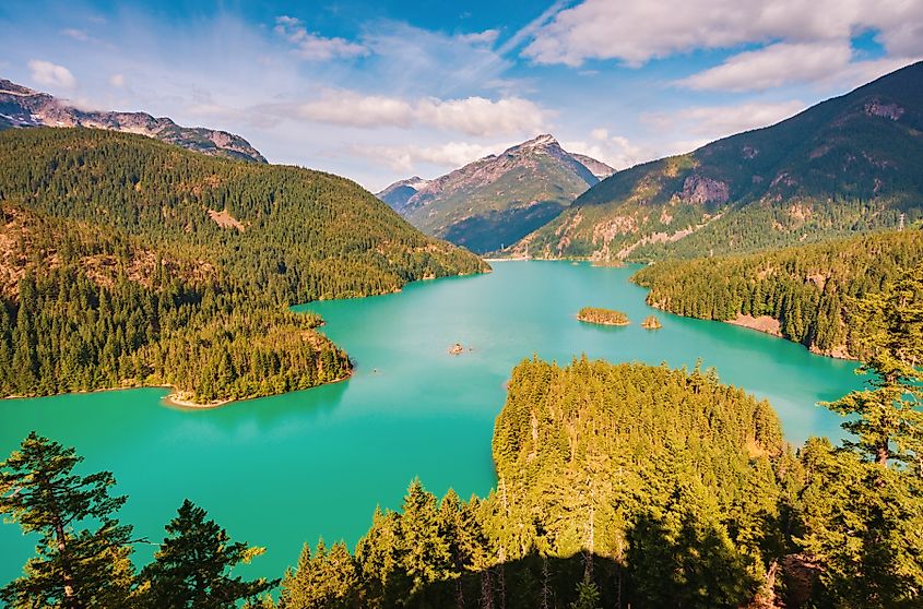 Diablo Lake in North Cascades National Park, Washington.