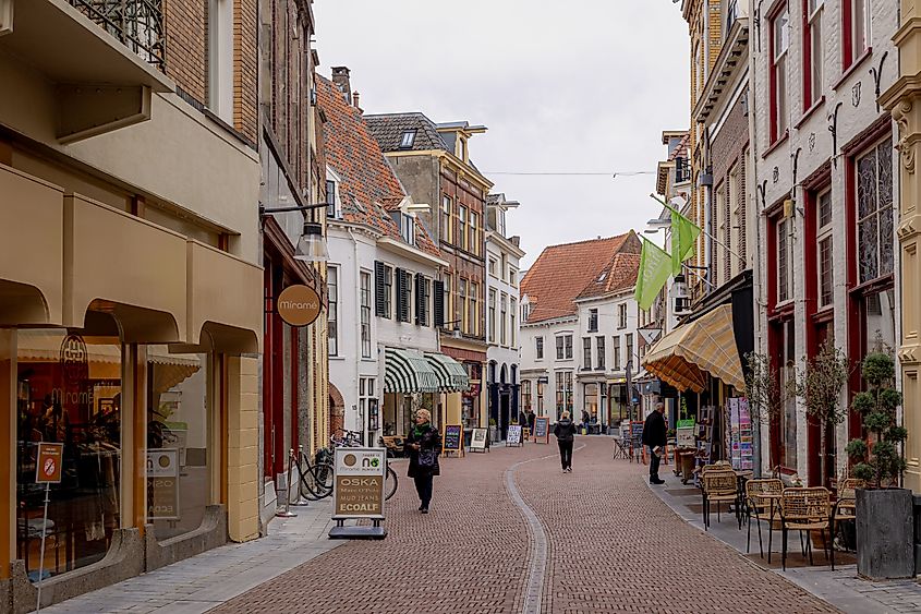 Street view in Zutphen, Netherlands