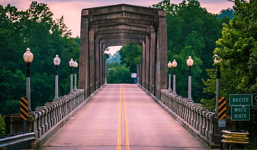 Bridge in Cotter Arkansas over the White River.