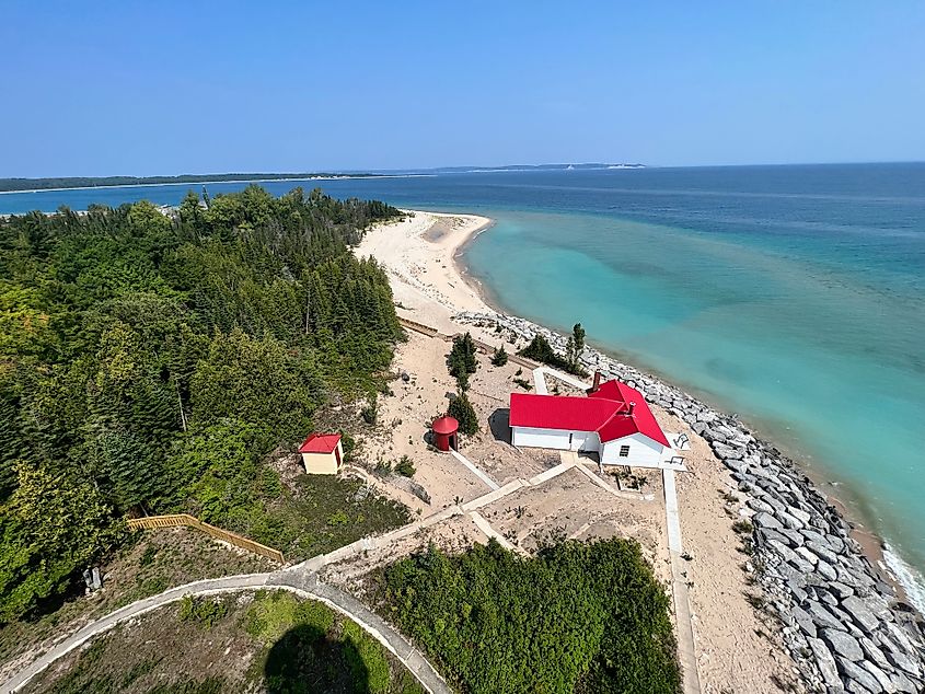 View from the South Manitou Island lighthouse.