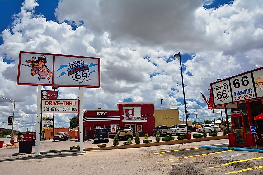 Legendary Route 66 Diner in Gallup, New Mexico.