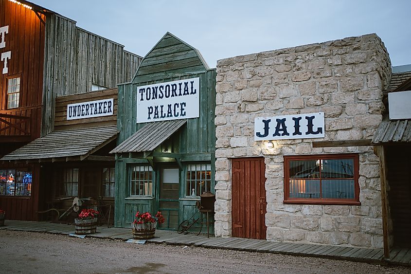 Western village scene, Ogallala, Nebraska.