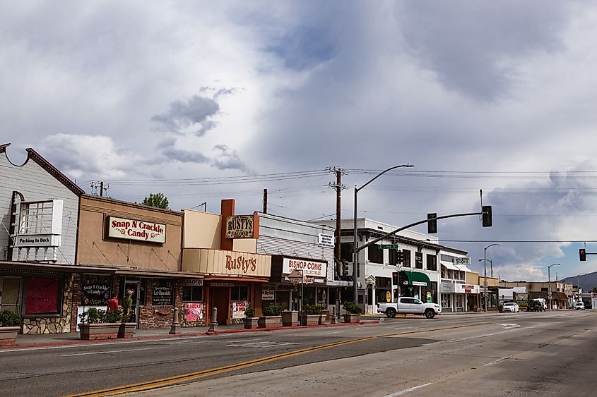 Small business along the main stretch of Bishop.