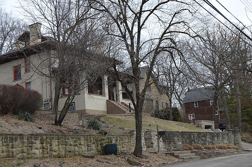 Houses on Highland Terrace in O'Hara Township.