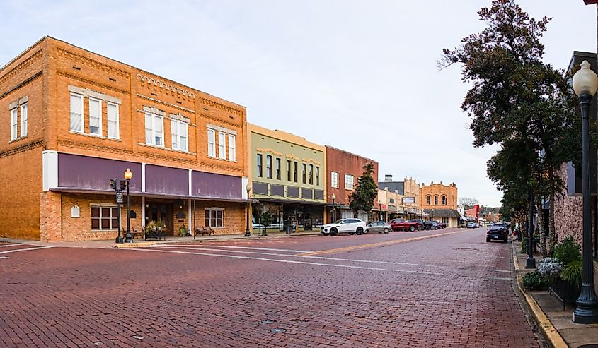 Downtown Nacogdoches, Texas.