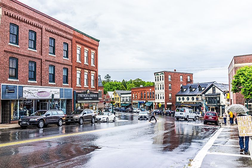 Downtown small village in Camden, Maine. Editorial credit: Kristi Blokhin / Shutterstock.com