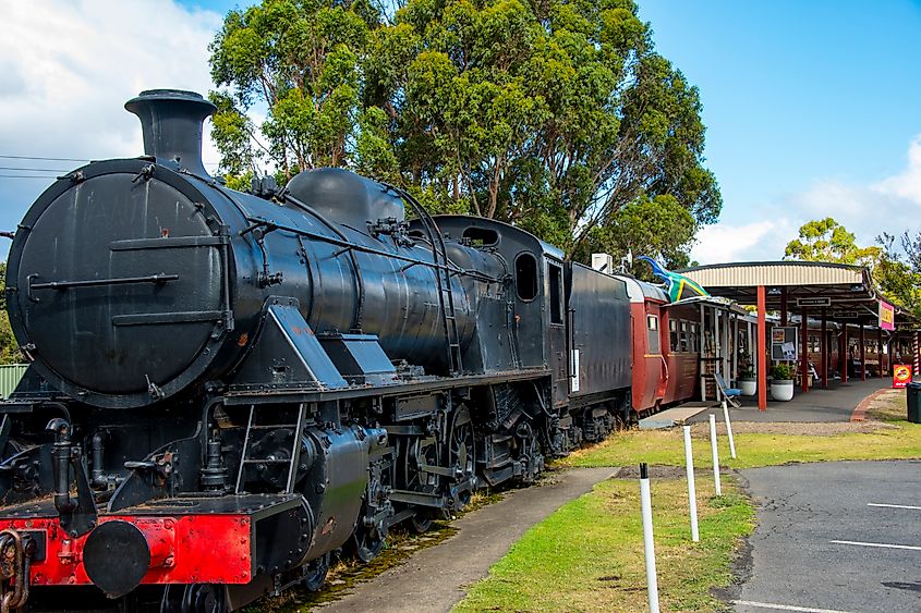 The Margate Train is a stationary historic train converted into a retail precinct. Editorial credit: Adwo / Shutterstock.com