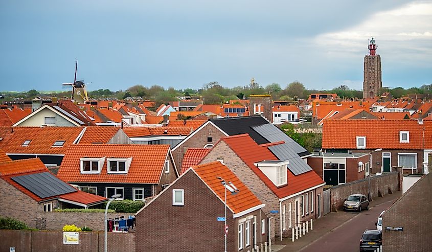 Westkapelle in Netherlands in May.