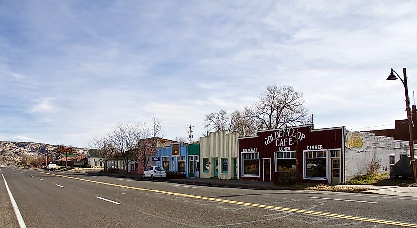 Main Street in Escalante, Utah.