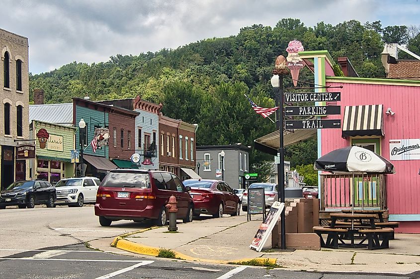 Downtown Lanesboro, Minnesota.